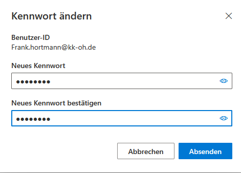 Änderung bestätigen